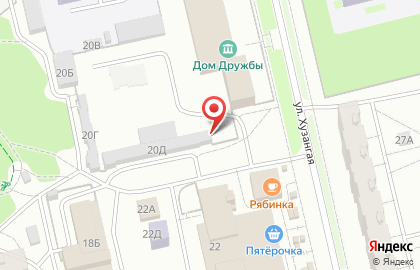 Автокомплекс на улице Хузангая на карте