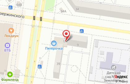 Банкомат АКБ Тольяттихимбанк на улице Дзержинского, 9а на карте