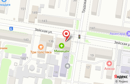 Центр доктора Бубновского на Зейской улице на карте