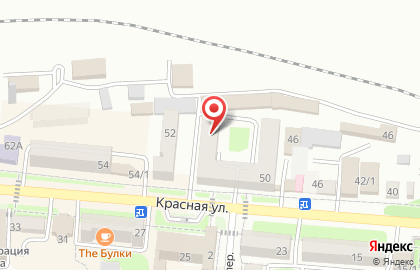 Магазин алкогольных напитков Фанагория на Красной на карте