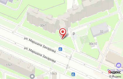 Роспечать, Красносельский район на улице Маршала Захарова на карте