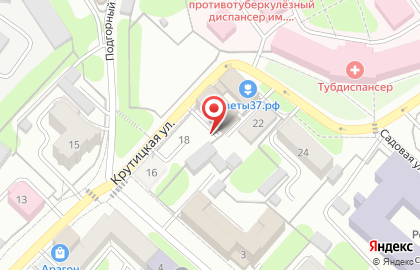 Ассоциация Ивановское Объединение Строителей на Крутицкой улице на карте