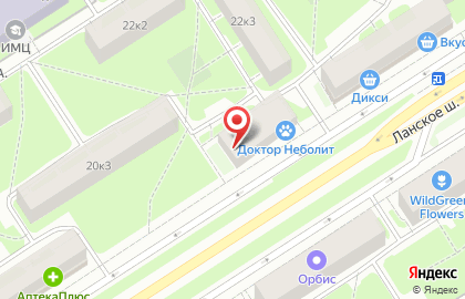 Компания по продаже и доставке цветов Opaz Group в Приморском районе на карте