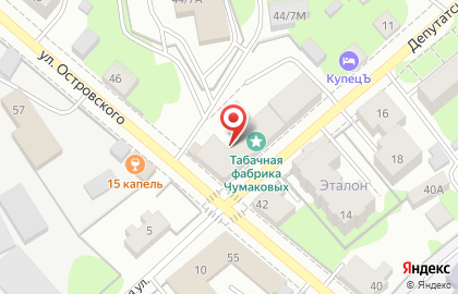 Профсоюз работников автомобильного транспорта и дорожного хозяйства на улице Островского на карте