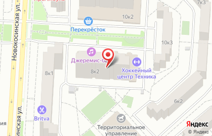 Кафе-бар Duckstar's на Новокосинской улице на карте