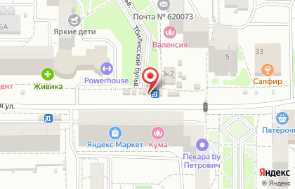 Супермаркет цветов Три ромашки на Родонитовой улице на карте