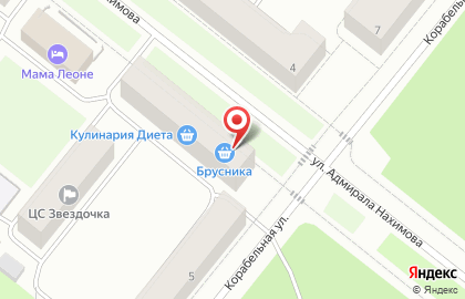 Агентство недвижимости Белое море на улице Адмирала Нахимова на карте