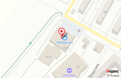 Супермаркет Пятерочка в Менделеевске на карте