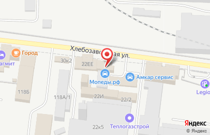 СТО AMCAR Service на Хлебозаводской улице на карте