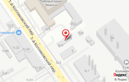 ОАО Банкомат, КБ ЮНИКОРБАНК в 1-м Котляковском переулке на карте