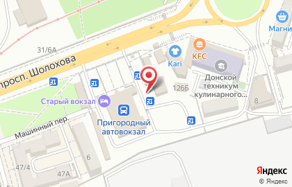 Киоск фастфудной продукции на проспекте Шолохова на карте