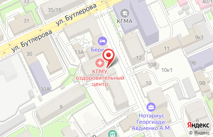 Банк стволовых клеток КГМУ на улице Маяковского на карте