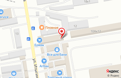 Торгово-строительная компания Каменка на улице Итыгина на карте