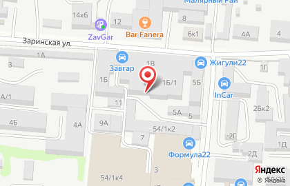 Компания по подбору автоэмалей Сибирский рубеж в Железнодорожном районе на карте
