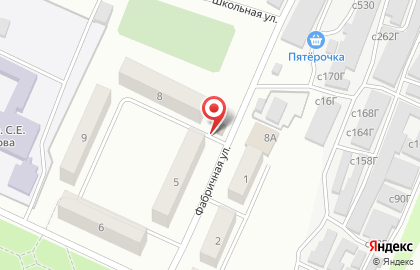 Дюна на Фабричной улице на карте