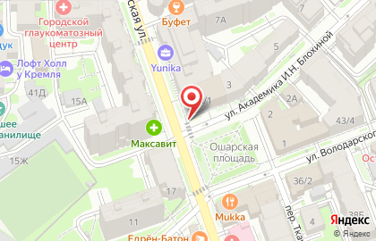Указатель системы городского ориентирования №5642 по ул.Ошарская, д.18 р на карте