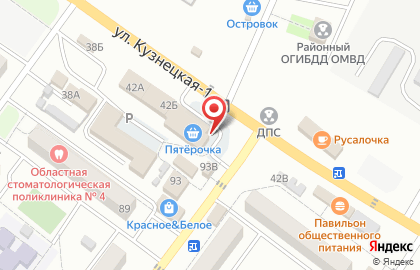 Супермаркет Радеж на Октябрьской улице на карте