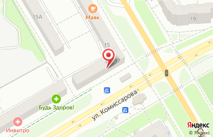 Сервисный центр На связи на улице Комиссарова на карте