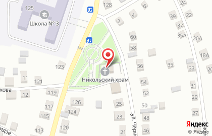 Храм святителя Николая, архиепископа Мир Ликийских, чудотворца на улице Чернова на карте