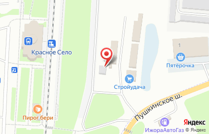 Магазин Стройудача в Красном Селе на карте