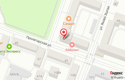 Салон оптики ВАУ оптика на Пролетарской улице на карте