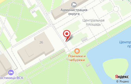 Киоск по продаже пончиков и чебуреков на улице Маршала Жукова на карте