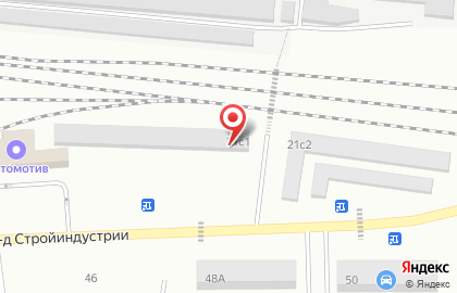 Шиномонтажная мастерская в проезде Стройиндустрии на карте
