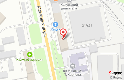 Магазин канцелярских товаров Регистр на Московской улице на карте