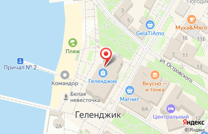 Сеть центров экспресс-обслуживания Билайн на улице Ленина в Геленджике на карте