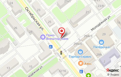 Магазин канцелярских товаров на Октябрьской улице на карте