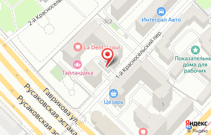 Стоматология Медикастом на метро Красносельская на карте