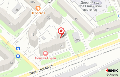 Продуктовый магазин Гермес на Полтавской улице на карте