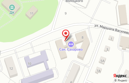 Сахарово на карте