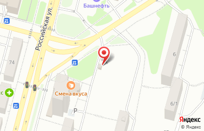 Продовольственный магазин в Октябрьском районе на карте