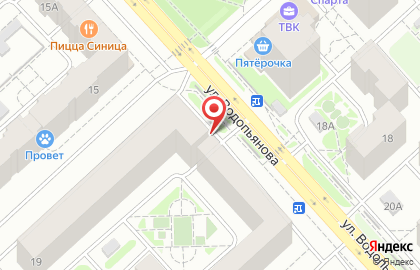 Парикмахерская Satza на улице Водопьянова на карте