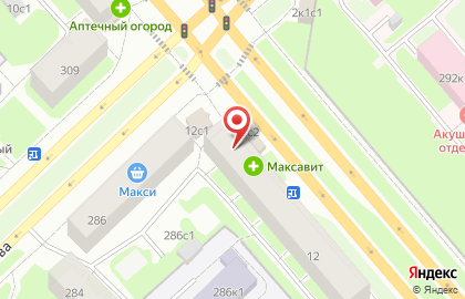 Продовольственный магазин на улице Гагарина на карте