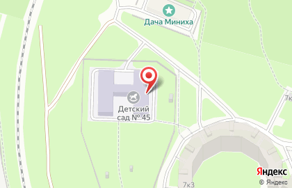 Детский сад №45, компенсирующего вида, Красносельский район на карте