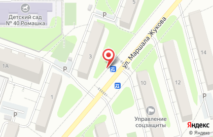 Продовольственный магазин в Москве на карте