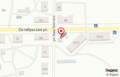 Магазин продуктов Трансформер на Октябрьской улице на карте