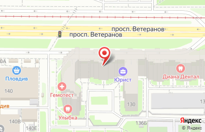 Мастерская по ремонту одежды на проспекте Ветеранов, 130 на карте