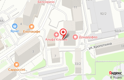 Ателье Глория в Заельцовском районе на карте