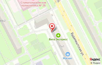Веда на Будапештской улице на карте