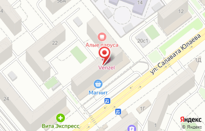 VENZEL маникюр и педикюр на улице Салавата Юлаева на карте