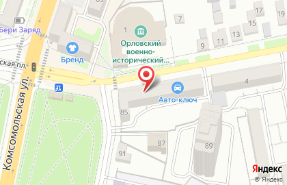 Магазин Дубки в Орле на карте