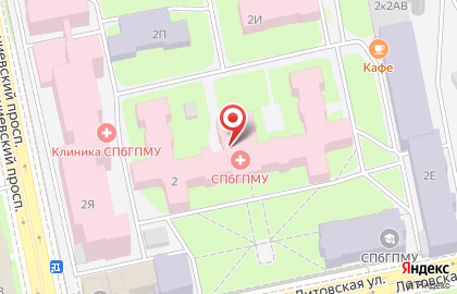 Клиническая больница СПбГПМУ на Литовской улице в Шлиссельбурге на карте
