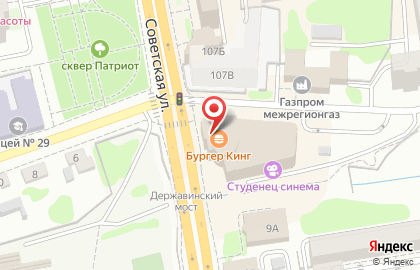 Школа танцев Cafe Latino на Советской улице на карте
