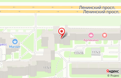 Сирень на проспекте Ветеранов на карте