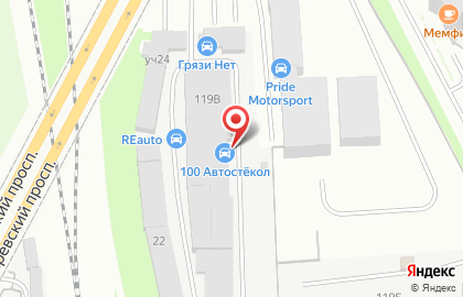 100 Автостёкол на карте