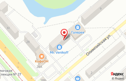 Парикмахерская Олимпия на Олимпийской улице на карте