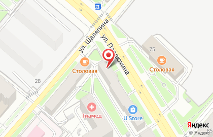 Торговая компания Сестрица на улице Павлюхина на карте